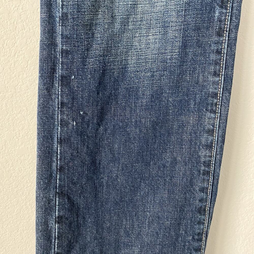 Levi's Jeans Mens 33x30 527 Blue Slim Bootcut Dark Wash 100% Cotton Faded Casual - Picture 9 of 11